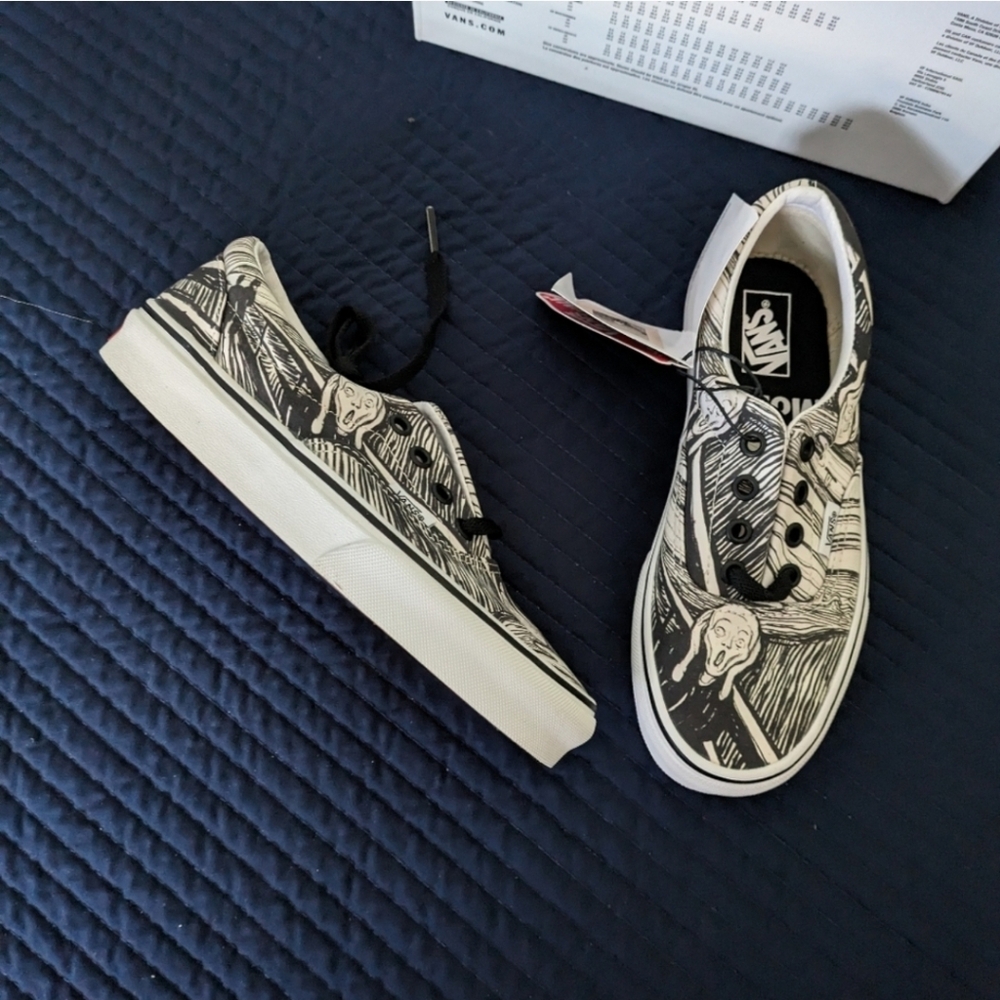 Vans Era MOMA Edvard Munch VNOA4BV41UB Women 5.5 Black and White 042025 - Picture 5 of 7